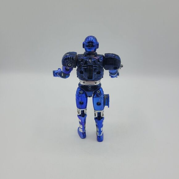 1997 Metallic Blue Stinger Beetleborgs Action Figure Incomplete Bandai - Picture 3 of 4